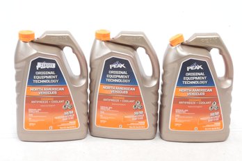 3 One Gallon Of PEAK Original Equipment Technology Antifreeze For North American Vehicles Orange