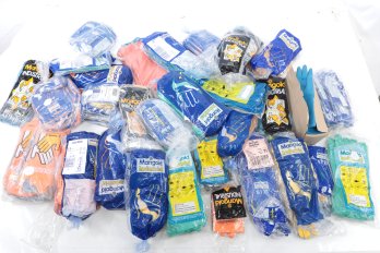 Lot Of Assorted Sizes And Make Industrial Gloves