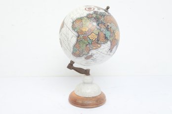 UG World Globe W/ Marble Wood Base
