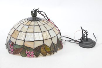 New: Italian Made Tiffany Style Ceiling Light Fixture Collezione Umbria (PE90032)