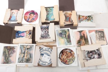 Grouping Of Collector Plates: Thomas Kinkade, Bradford Exchange, Etc.