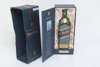 Johnnie Walker Blue Label Scotch Whiskey Bottle And Box