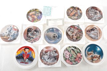 Grouping Of 12 Mixed Collector Plates: The Bradford Exchange, Franklin Mint, Etc.