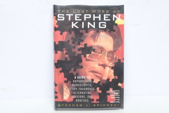 Stephen King Reference The Lost Work Of Stephen King, Spignesi, 1991, HC DJ, Birch Lane Press