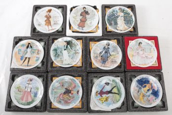 Grouping Of 11 Henri D'Arceau L. & Fils French Collector Plates