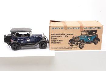 Jim Beam Model A Police Car  Full Decanter Rare