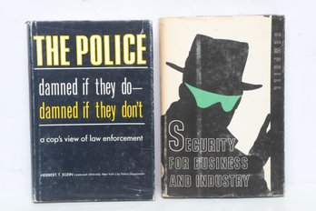 Police & Business Security: 2 HC DJ Vol, 1968-1971. Includes Retired NYPD Lieut. Memoir & Loss Prevention.