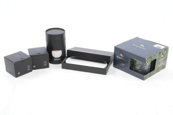 New Assorted Nespresso Mugs, Etc. W/Tommy Bahama Glasses