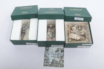 3pc Harmony Kingdom - Picturesque - Wimberley Tales Tiles Doctor, Butcher And Fireman