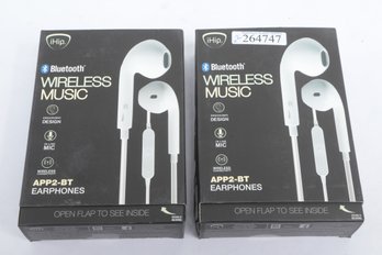 Pair Of NIB Ihip Bluetooth Wireless Music Earphones