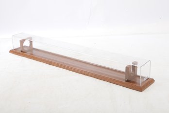 Baseball Bat Display Case: Wood & Clear Acrylic