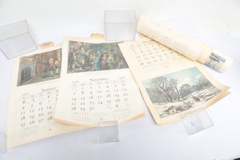 Roll Of 1970s Americana Travelers Insurance Calendar Pages
