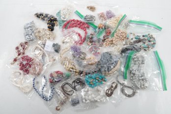 Large Lot Of Single Strand Necklaces - Lot #2