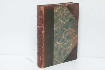 1912 Maupassant Guy De Une Vie Paris Ollendorff Illustrated Novel Quarter Leather Marbled Boards Binding