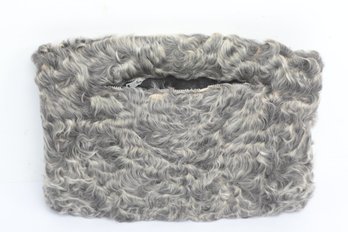 Vintage Lamb Sheepskin Muff W/ Talon Zipper