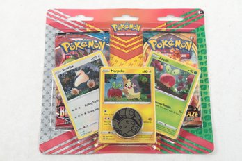 Pokemon Morpeko Snorlax Applin Promo 2 Pack Blister With Coin Factory Sealed