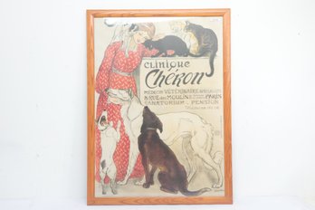 Framed Art Print Theophile Alexandre Steinlen Clinique Cheron