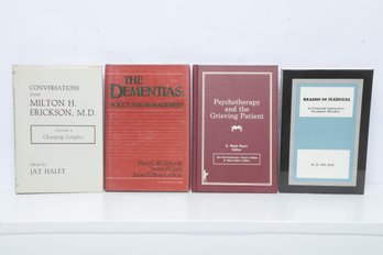 Psychology & Psychiatry Lot: Erickson, Dementias, Grief, & Existential Disorders, 4 HC Volumes
