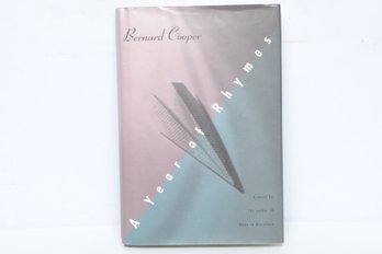 Modern Fiction: Bernard Cooper, A Year Of Rhymes, 1993, Signed