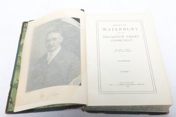 Connecticut Local History: History Of Waterbury & Naugatuck Valley, Wm. J. Pape, Illustrated HC, 1918 Vol I