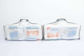 2 NOS Average Therapeutica Ergonomic Foam Neck Pillow In Original Packaging