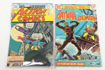 2 Vintage (20 Cent) DC Comic Books: Batman & The Demon, The Atom Action Comics