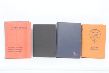 Crime Fiction: Agatha Christie (4) Vol. Lot, Grosset & Dunlap/World Early Printings Incl. Wartime Edition