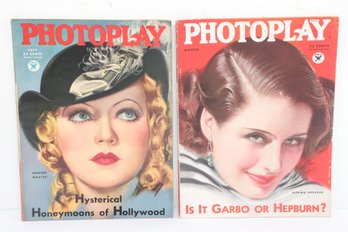 Photoplay Magazines March And July 1934 Norma Shearer Marion Davies Covers Earl Christy Hollywood Pre Code Era