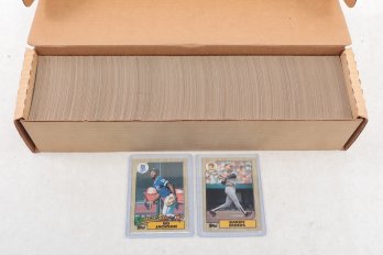 1987 Topps Complete Baseball Set Featuring Sharp Rookie Cards Of Bo Jackson & Barry Bonds.