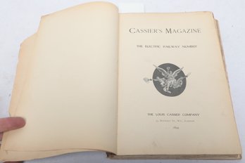 Transportation History: Cassier's Magazine 'The Electric Railway Number' Illustrated HC (1899)
