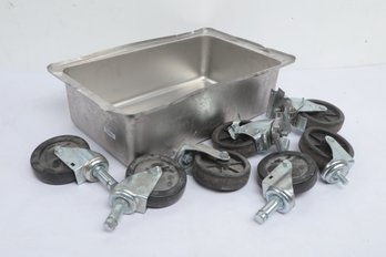 7 Industrial Caster Wheels (Mixed Size)