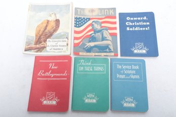 Military Religion & History: WWII Era Pocket Books, USO & Salvation Army Service Booklets, Illustrated