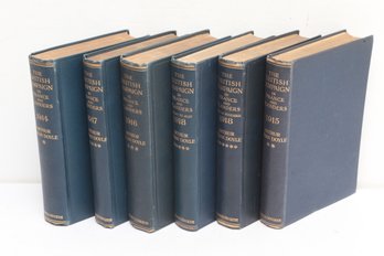 The British Campaign In France & Flanders Conan Doyle Complete Six Volume Set 1914 1915 1916 1917 1918 WWI Map