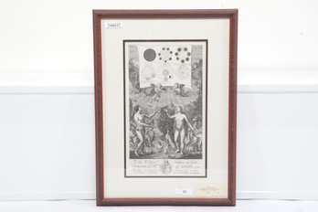 1743 Thomas Stackhouse Copperplate Engraving On Laid Paper