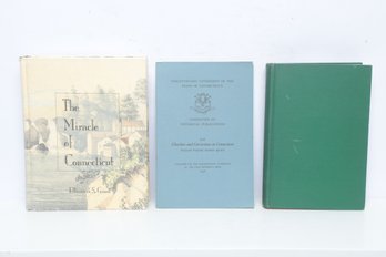 Connecticut History, Three Books: Miracle Of Connecticut, The Connecticut River, Charities & Corrections 1936
