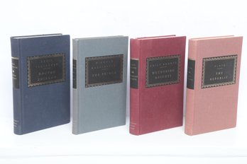 4 BOOKS Literature & Philosophy: Everyman's Library Knopf Hardcovers, Bronte, Plato, Pasternak, Machiavelli,