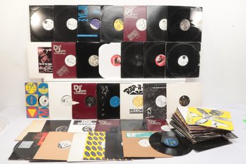 Large Lot Of Assorted Records Rakim, Three 6 Mafia, Four Tops, Etc.