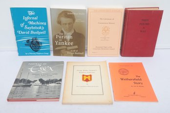 Connecticut Local History & Biography Scholarly Lot: Essex, Wethersfield, Saybrook & Horace Bushnell, 7 Books