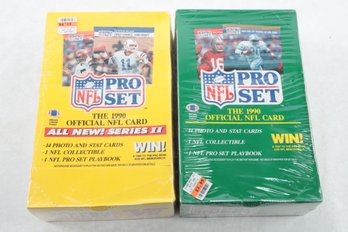 1990 Pro Set Sealed Football Series 1 & 2 Boxes Chances For Emmitt Smith Rookie Cards