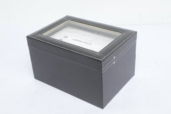 Set Of 4 Vintage Hasko Haskelite Wood Lap Trays And 8 Drinking Glasses W/ Matching Pattern