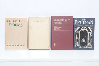 4 POETRY Books Including John Betjeman: Collected Poems & 1937 Sarah Litsey (FAVIL PRESS)