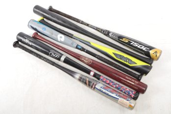 7 Assorted Aluminum & Wood Bats