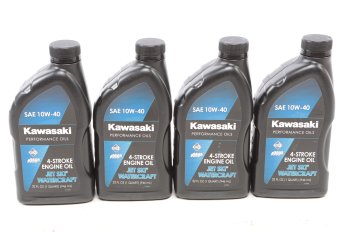 4 Qts. Kawasaki SAE 10W-40 Jet Ski 4 Stroke Engine Oil