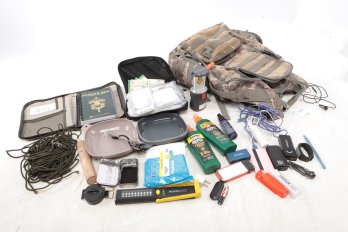 Military Backpack W/Contents