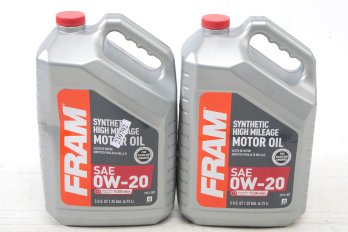 Lot F 3 Fram Synthetic Hip Miles Motor Oil SAE 0W-20 5 QT