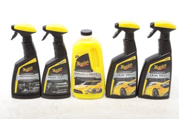 Lot Of Meguiar's Ultimate  Interior Protectant ,  Spray Wax And Other Detailing Products