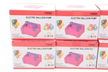 Lot Of 4 Electric Balloon Pump Two Nozzle Air Blower Inflator High Power Portable Balloon