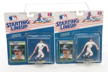 (2) Don Mattingly 1989 Starting Lineup Collectible Figurine & Card New York Yankees