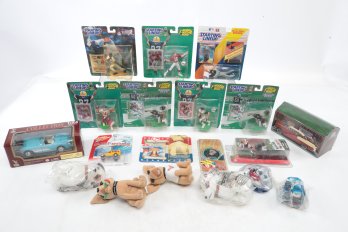 Starting Line Ups And Die Cast Cars Box Lot