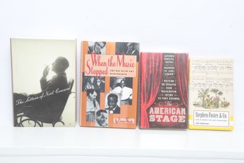 Performing Arts Lot: Theater & Music History, The American Stage, Noel Coward, Big Band Era, 4 Books HC DJ